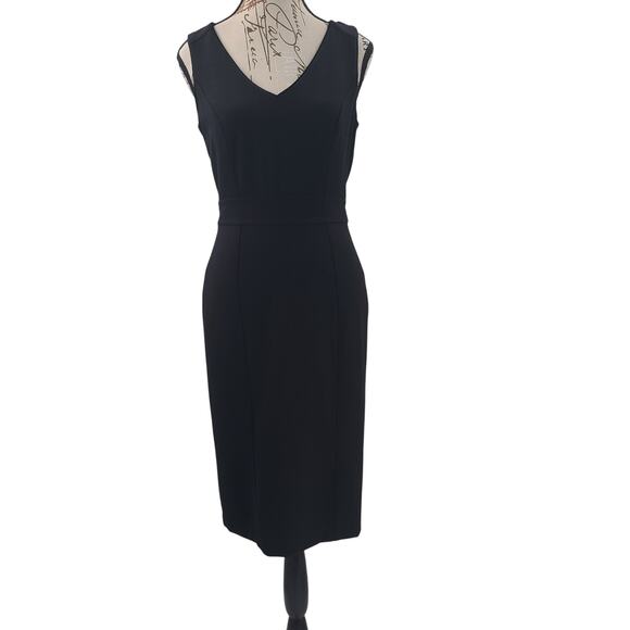 White house black market ladies Little Black Dress Sz 0 LBD Formal Wedding Guest - Picture 1 of 9